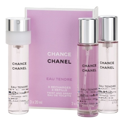 Chanel  Chance Eau Tendre Туалетная вода для женщин 60 ml (3*20 запаска)
