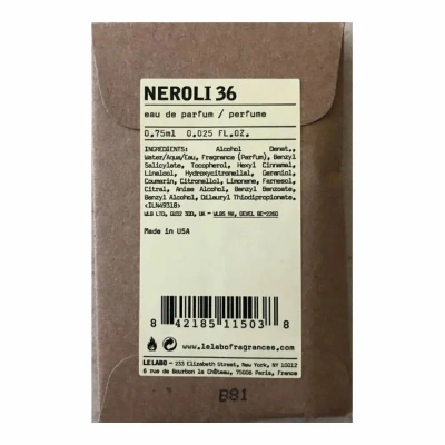 Le Labo  Neroli 36 Парфюмерная вода унисекс 0,75 ml Sample