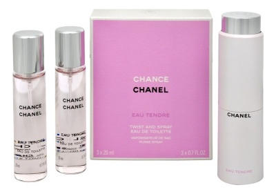 Chanel  Chance Eau Tendre Туалетная вода для женщин 60 ml  3*20 мл