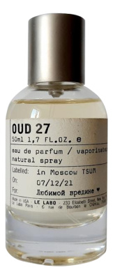 Le Labo  Oud 27 Парфюмерная вода унисекс 50 ml тестер