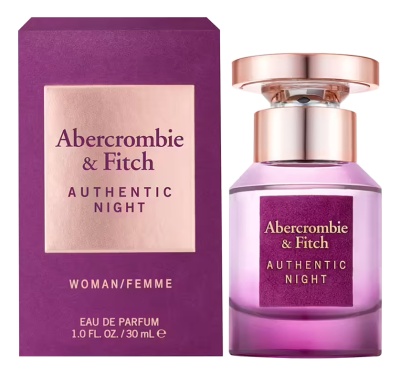 Abercrombie & Fitch  Authentic Night Femme Парфюмерная вода для женщин 30 ml