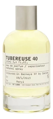 Le Labo  Tubereuse 40 New York Парфюмерная вода унисекс 100 ml тестер